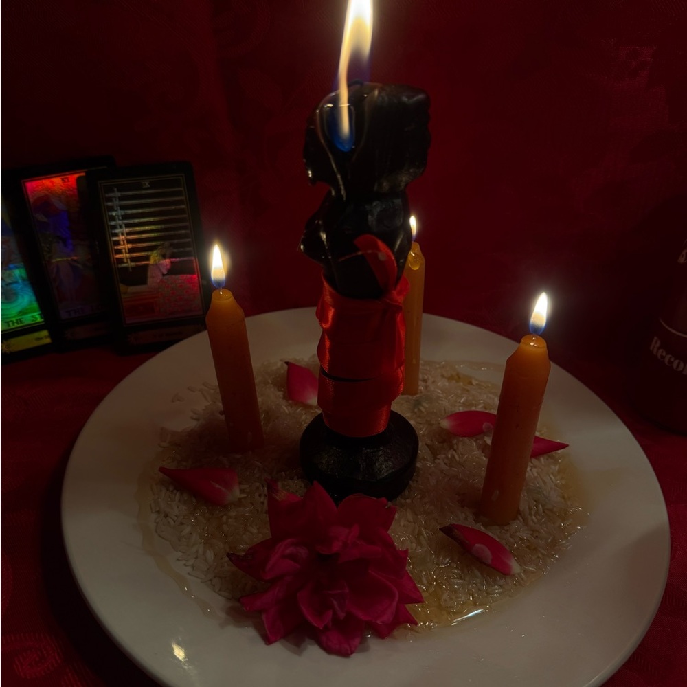 Black and Red Ritual Candle Set - Picture 6 of 6